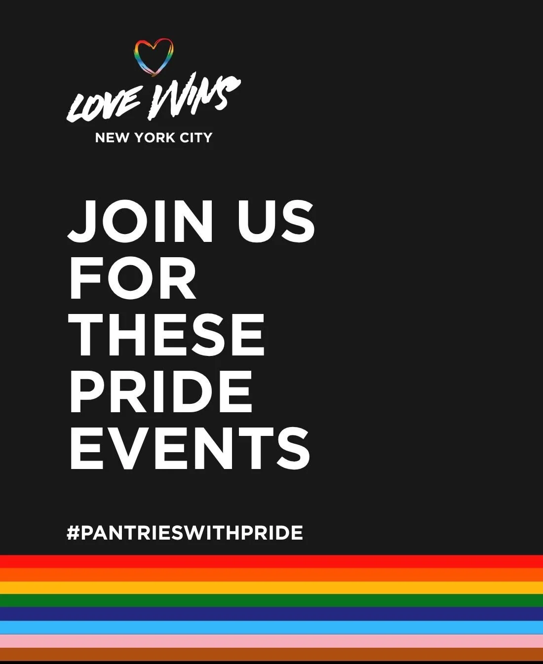 🌈💜 Join Love Wins NYC as we celebrate Pride across New York City!

We invite you to march, celebrate, and show your Pride with us. Check out the upcoming events and sign up here: bit.ly/QueensPrideParade2026

📍 Queens Pride
Sunday, June 7 | 12:00 