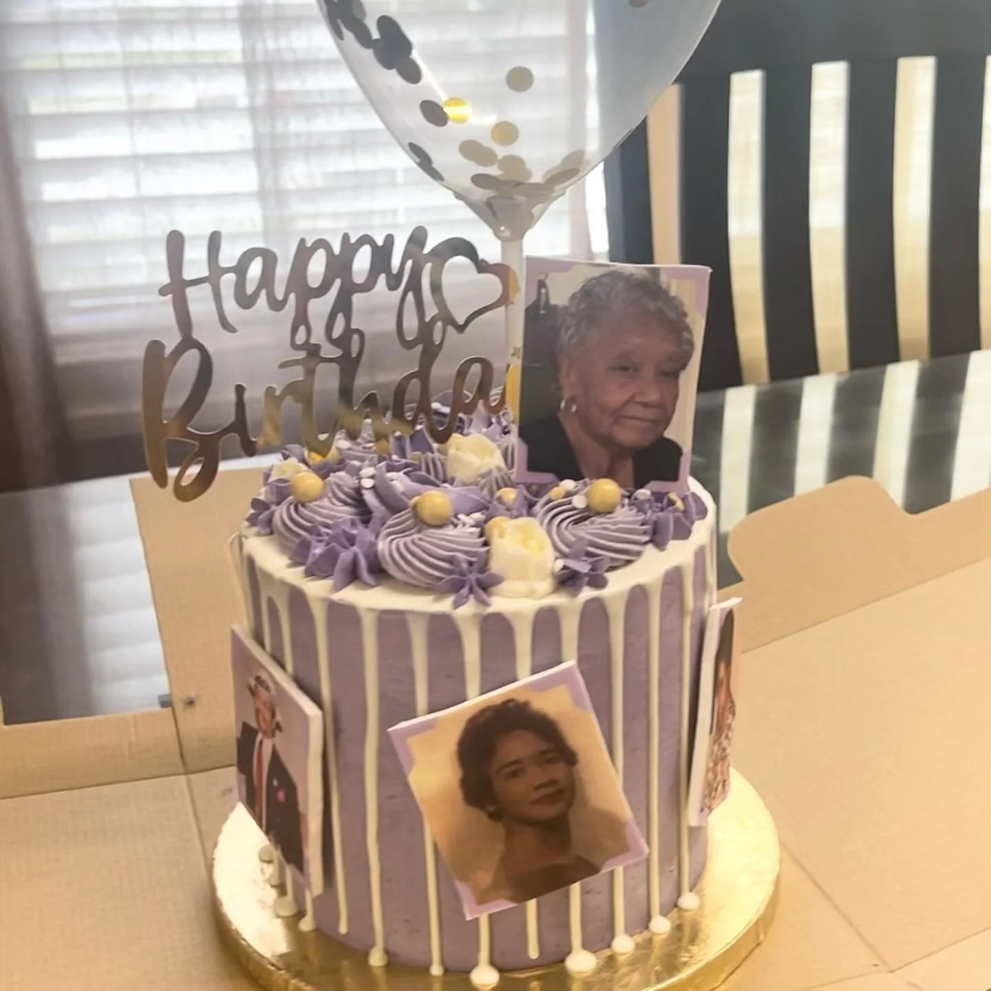 Catching up on a backlog of cake photos! This beauty helped a lovely 85 year-old celebrate a much deserved birthday! #chocolatecake #chocolateganache #italianmeringuebuttercream