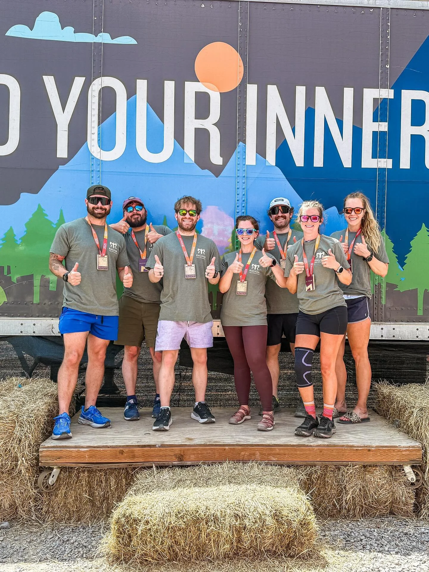 Year 3!! 120ish miles over 24ish hours with 8 people. 
Improved 2 of my times significantly and died on the last one. 🤷🏼&zwj;♀️ 
GOOOO BAYSIDE! Ragnar 2025 with a solid crew. Everyone did amazing!

Year 4? 🤔