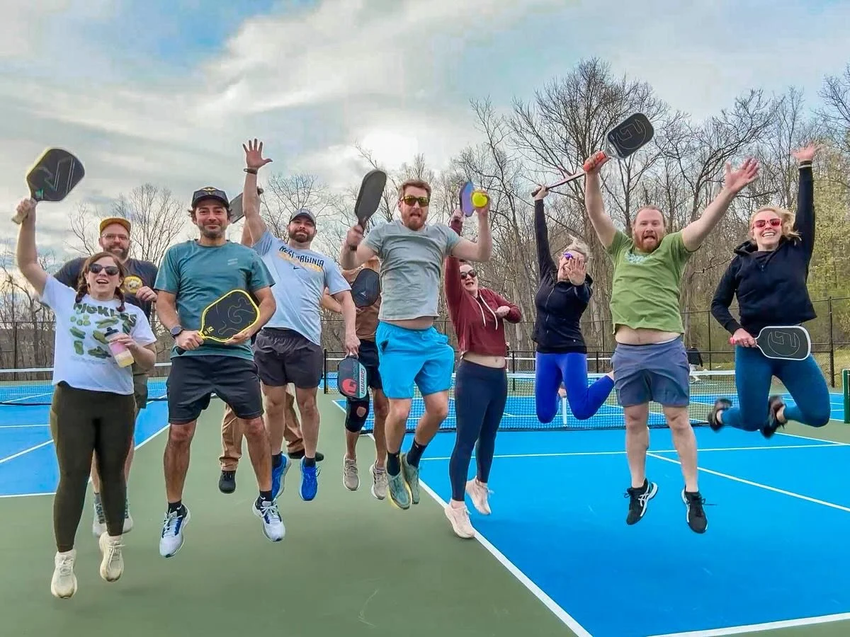 GREAT turnout and weather for one last pickle 🥒 #pickleballrebellion