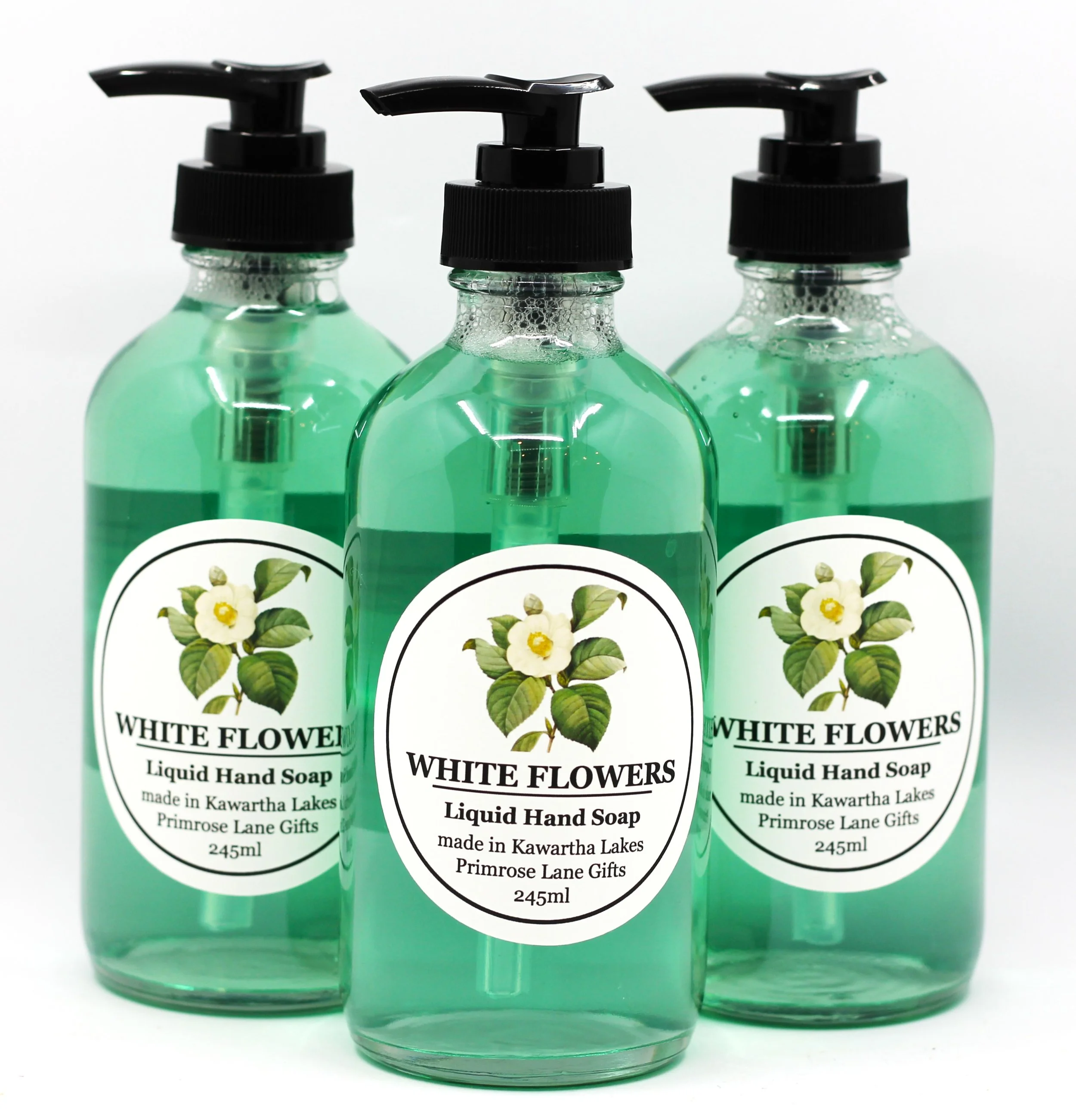 White Flowers Liquid Soap