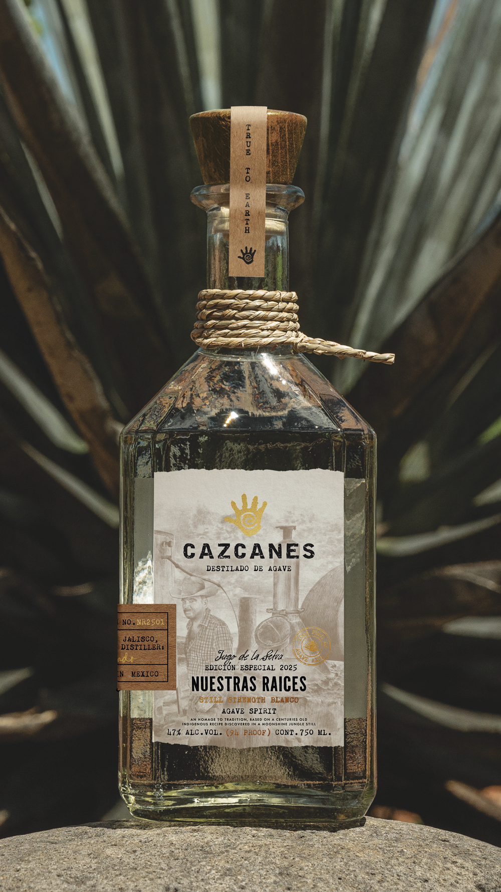Cazcanes Nuestras Races  Destilado de Agave (47% ABV)  Shop Cazcanes  Tequila