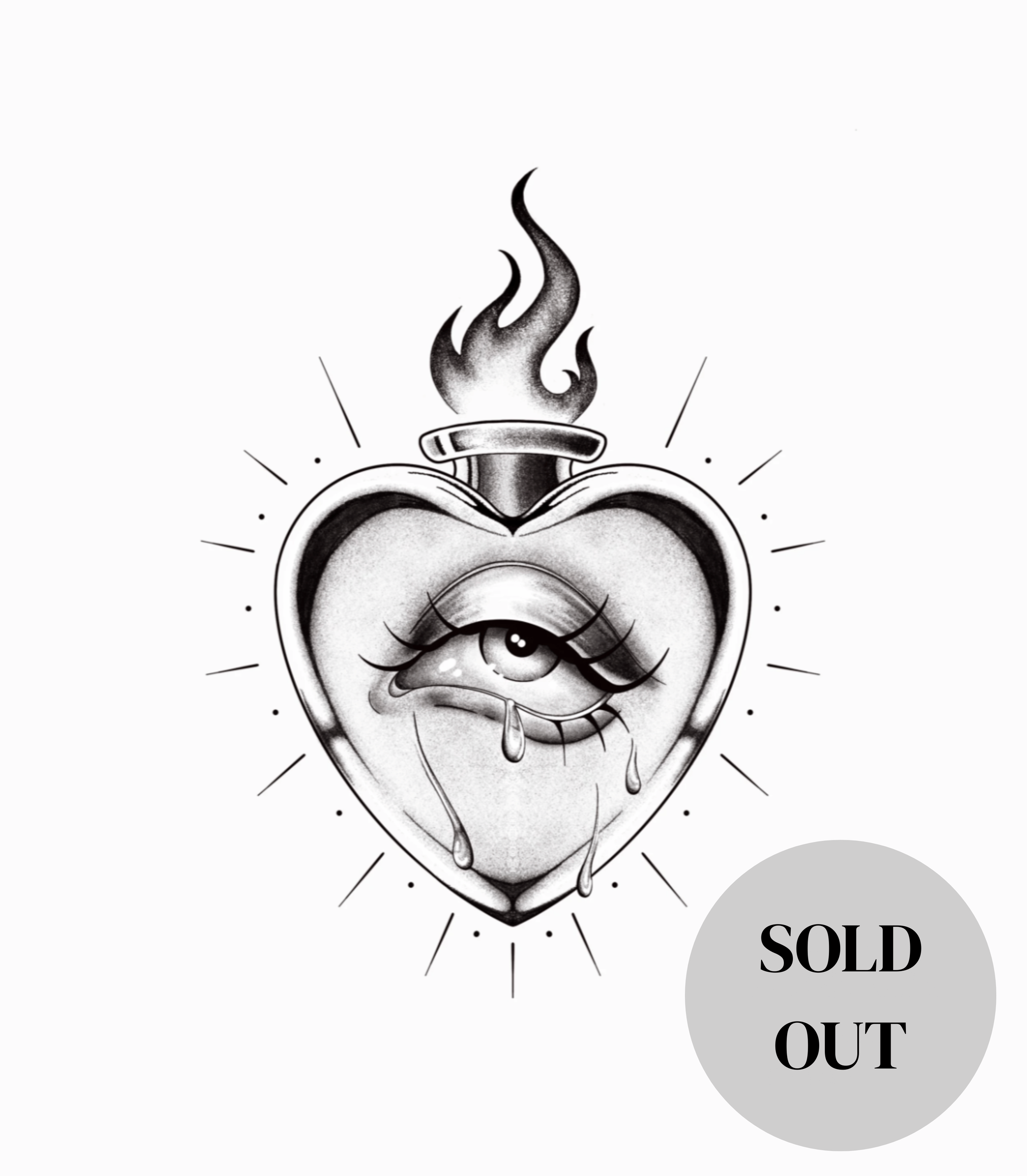 "SACRED HEART"
(Minimum size 4.5” x 3.5”)
Non-repeatable.
