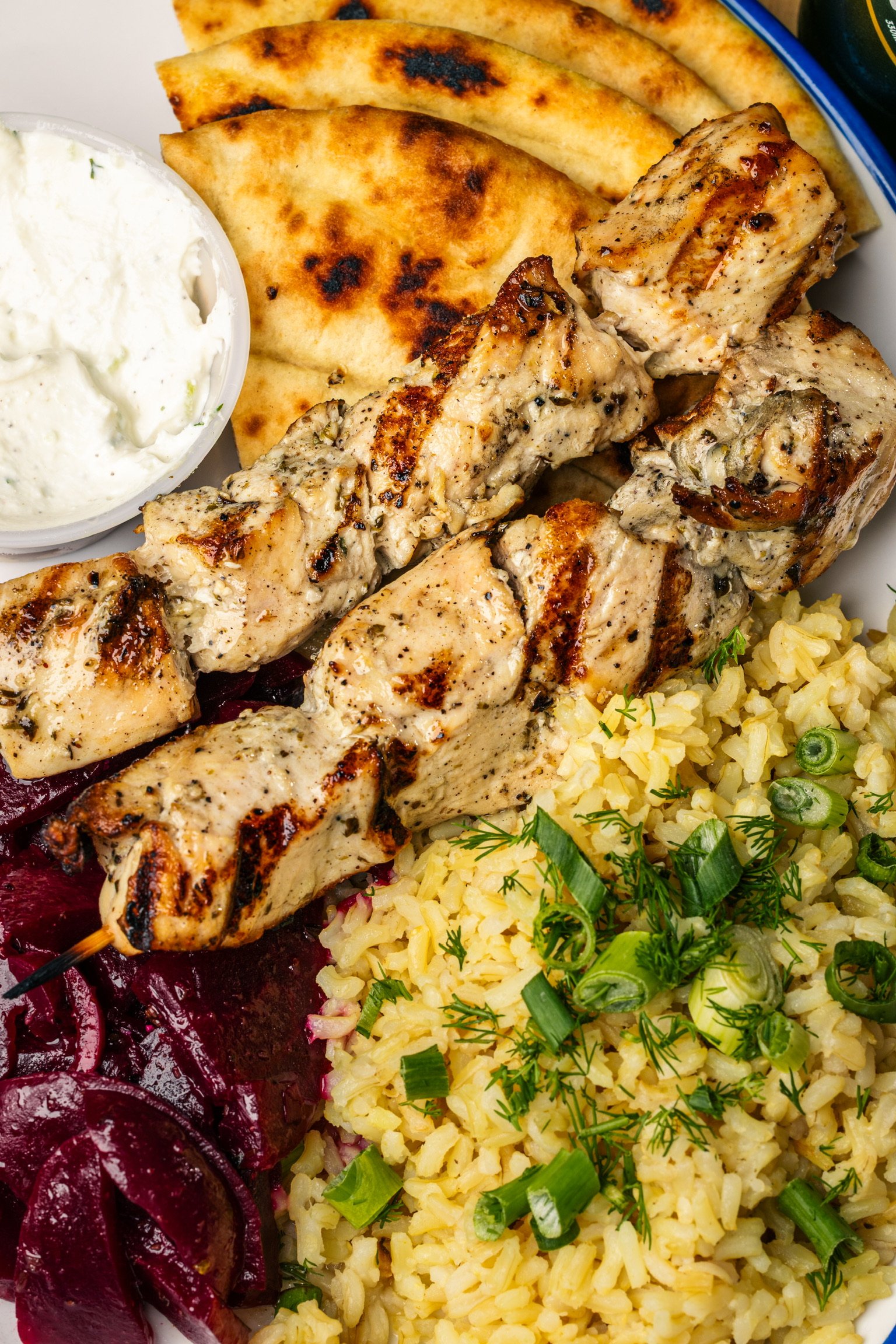 Chicken Souvlaki Platter