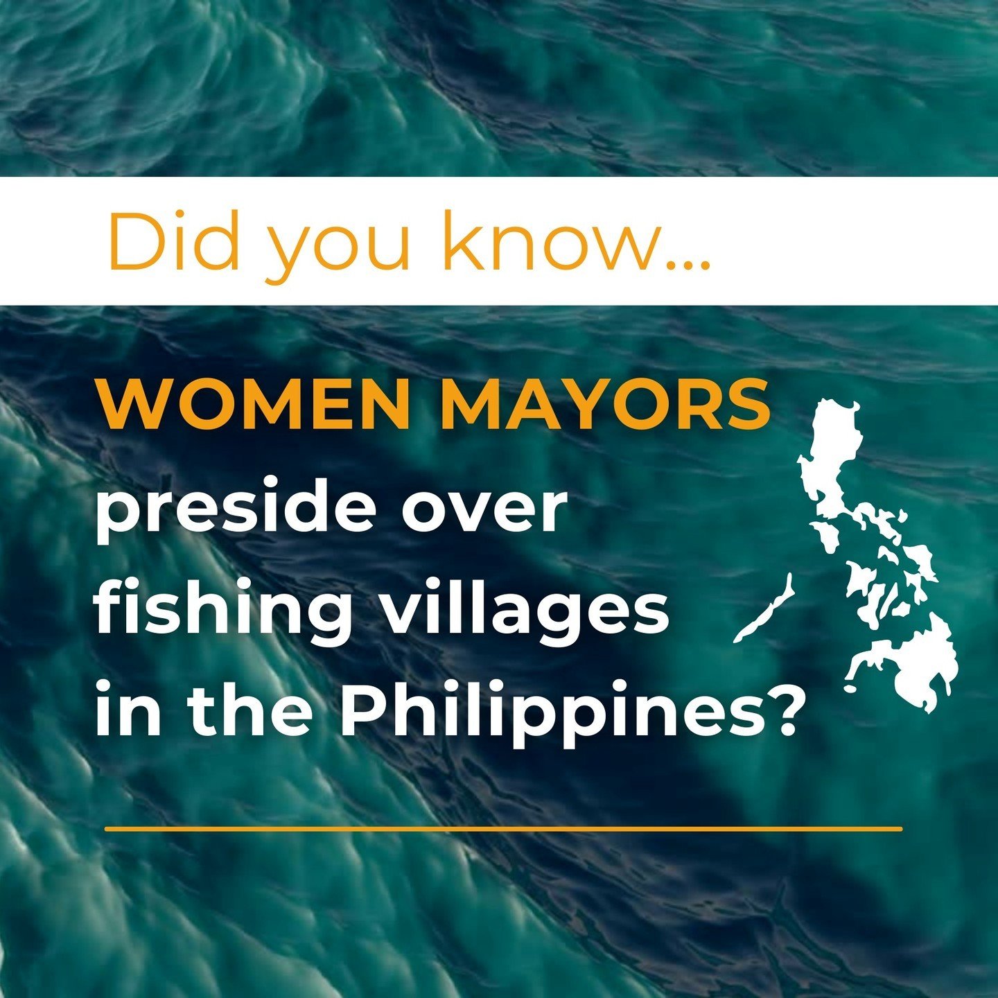 In the coastal areas of the Philippines, people have distinct gender roles similar to those in many African and Asian countries. ⁠
⁠
For example, in Batan Bay, women are prohibited from stepping onto fishing boats, which limits their access to fisher