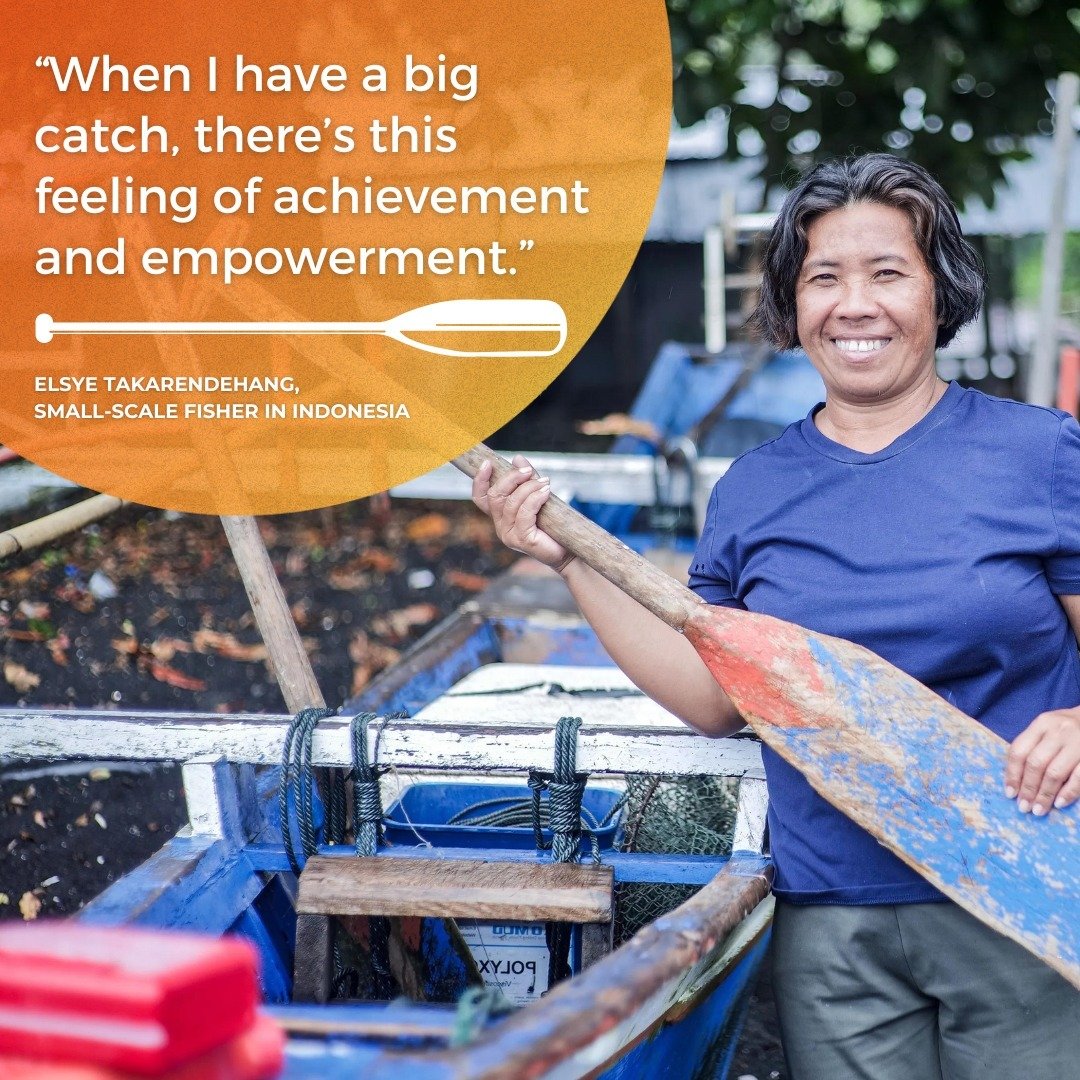 Meet Elsye Takarendehang, a small-scale fisher in Indonesia 🎣 living and working in one of the planet&rsquo;s most diverse and productive marine ecosystems 🌊. ⁠
⁠
After she married a local fisherman, Elsye started fishing, but she doesn&rsquo;t jus