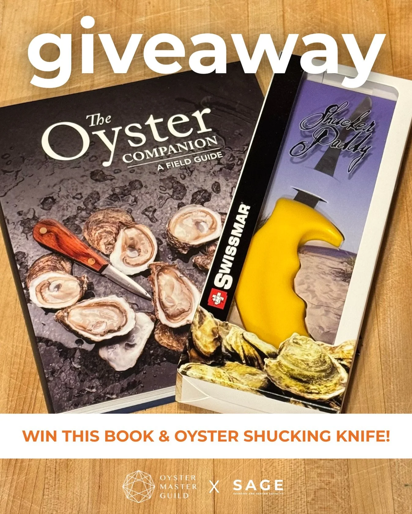 Want to shuck with ease AND support gender equality? 🦪✨

We&rsquo;re teaming up with @OysterMasterGuild for SAGE&rsquo;s 5th birthday fundraiser! 

Anyone who donates between Monday, 10/6 &ndash; Sunday, 10/12 will be entered to win a shucker&rsquo;