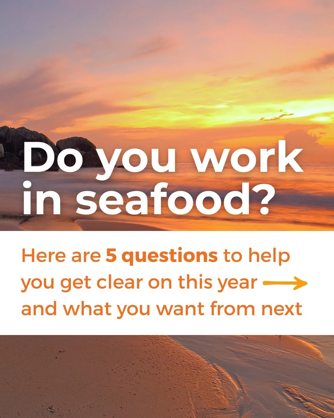 These 5 questions are a quick way to check in with yourself so you can move into 2026 with a bit more care and clarity. ⁠
⁠
And it goes a LONG way in making seafood feel more like a ✨community✨ than an industry.