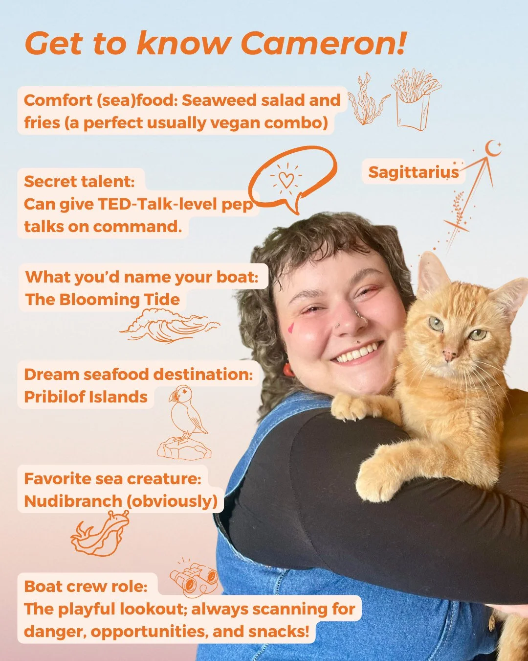 Get to know Cameron, our brilliant Program Analyst at SAGE and today&rsquo;s birthday star! 🥳⁠
⁠
Cameron is the kind of teammate who sparks contagious energy, helping people see that systems CAN change and that they have a role in making it happen! 