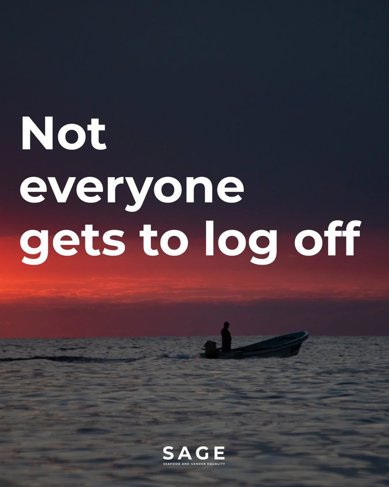 While many are logging off, people across the seafood world are still working.

And even work we love (work that feels like a calling!) deserves rest.

A fairer system looks like coverage when someone needs time off, schedules that don&rsquo;t change