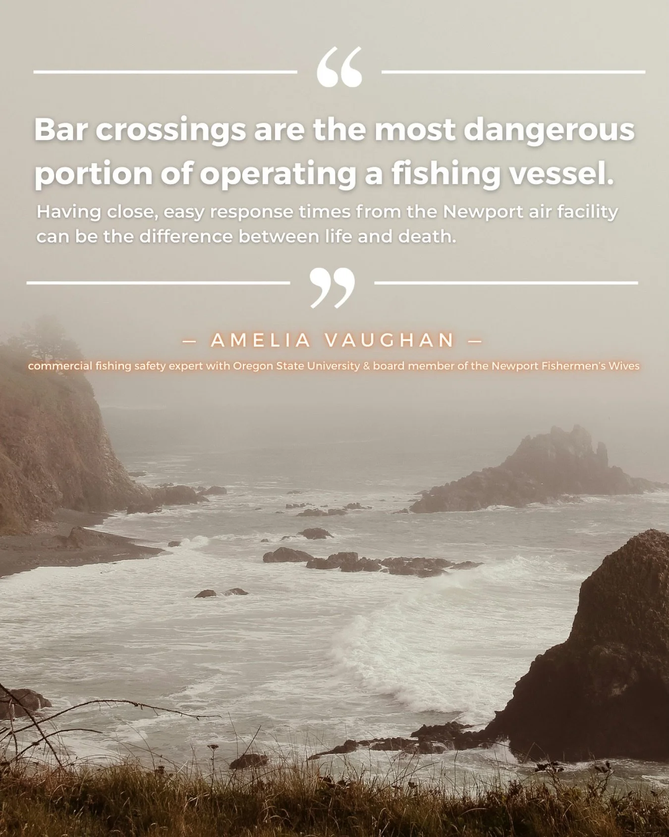 During winter fishing season in Newport, Oregon, harvesters must navigate cold water, heavy seas, and one of the most treacherous bar crossings on the Pacific coast. Winter crab fisheries already carry some of the highest fatality rates in the countr
