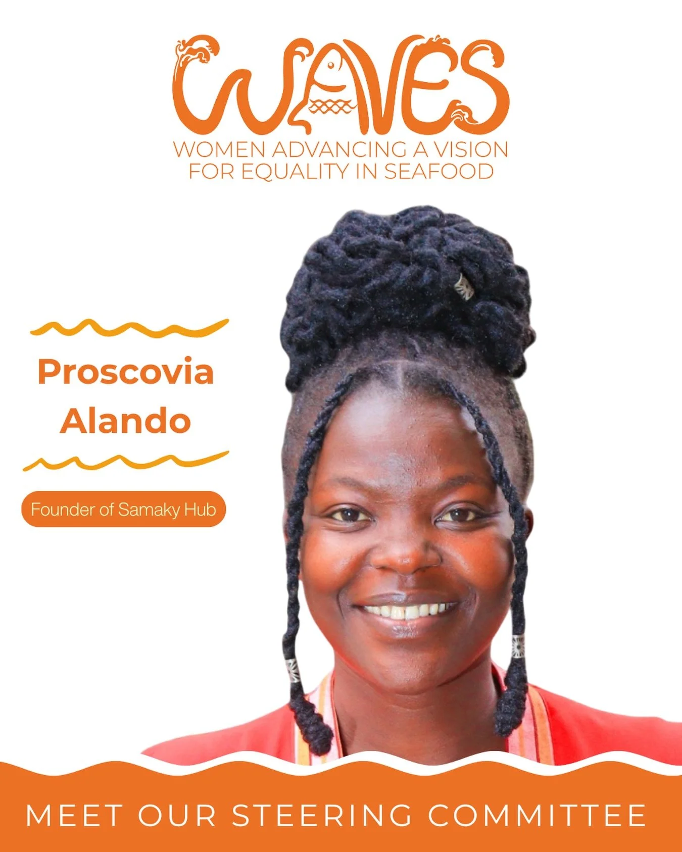 Meet the Steering Committee for the 𝗪𝗔𝗩𝗘𝗦 (𝗪omen 𝗔dvancing a 𝗩ision for 𝗘quality in 𝗦eafood) 𝗔𝗟𝗟𝗜𝗔𝗡𝗖𝗘! 

This is a new initiative to transcend borders and unite organizations from around the world working to build gender equality in
