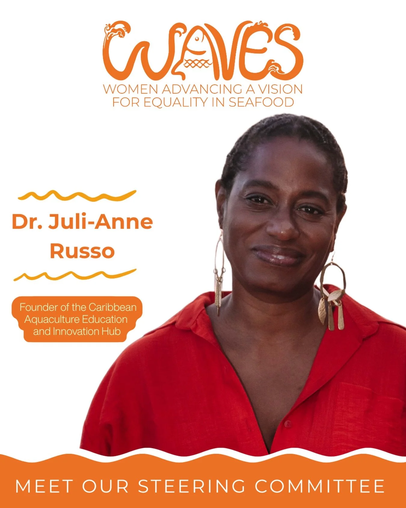 Meet the Steering Committee for the 𝗪𝗔𝗩𝗘𝗦 (𝗪omen 𝗔dvancing a 𝗩ision for 𝗘quality in 𝗦eafood) 𝗔𝗟𝗟𝗜𝗔𝗡𝗖𝗘! 

This is a new initiative to transcend borders and unite organizations from around the world working to build gender equality in