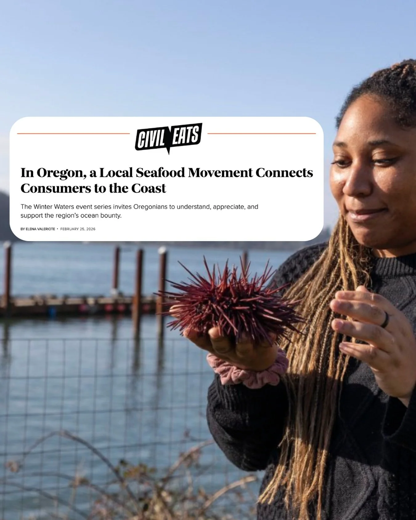 Did you know 90% of the seafood sold and eaten in Oregon is imported, while much of the seafood caught off the Oregon coast is exported? 

That disconnect is exactly what @WinterWatersPNW is working to change.

Created by Alanna Kieffer, Rachelle Hac