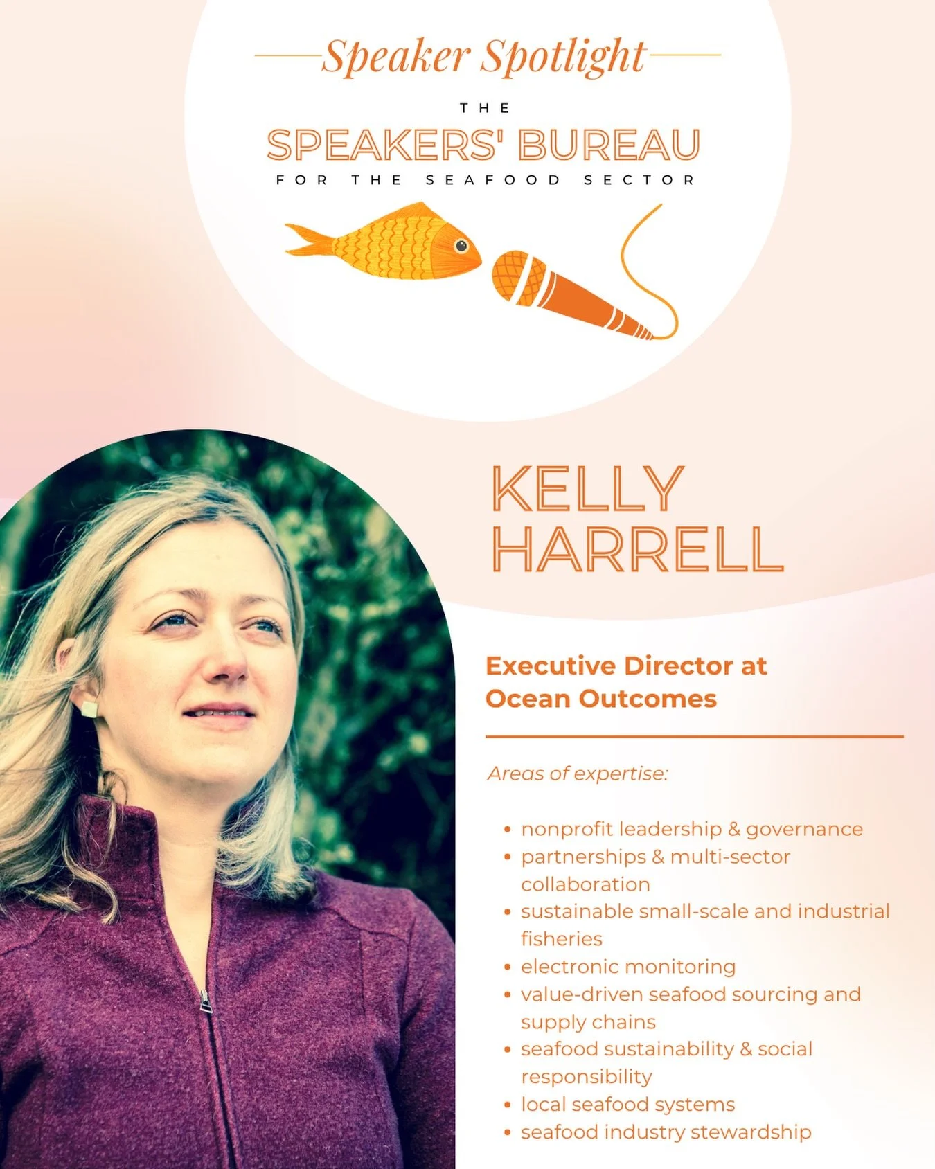 Kelly Harrell views fisheries as being inseparable from the oceans, economies, cultures, food systems, and community well-being they&rsquo;re part of.

🎣 As Executive Director of @OceanOutcomes, she improves high-risk, under-resourced fisheries by a