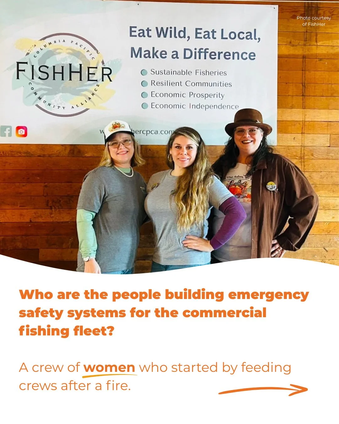 When the Ilwaco Landing fire hit the small fishing community of Ilwaco, Washington in January 2024, Amy Sharp watched the response organically unfold: fishing families feeding crews, organizing volunteers, and getting crabbers back on the water. 🦀⁠
