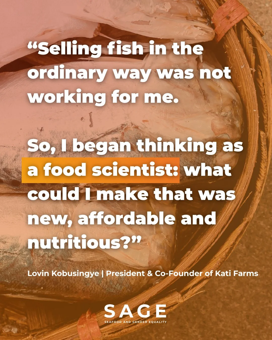 In 2012, Lovin Kobusingye was a young mother in Kampala, Uganda, with a food science degree and no job.⁠
⁠
She turned to fish trading because it was one of the few paths that didn't require a CV, connections, or a title&hellip;just a way in. ⁠
⁠
Eigh