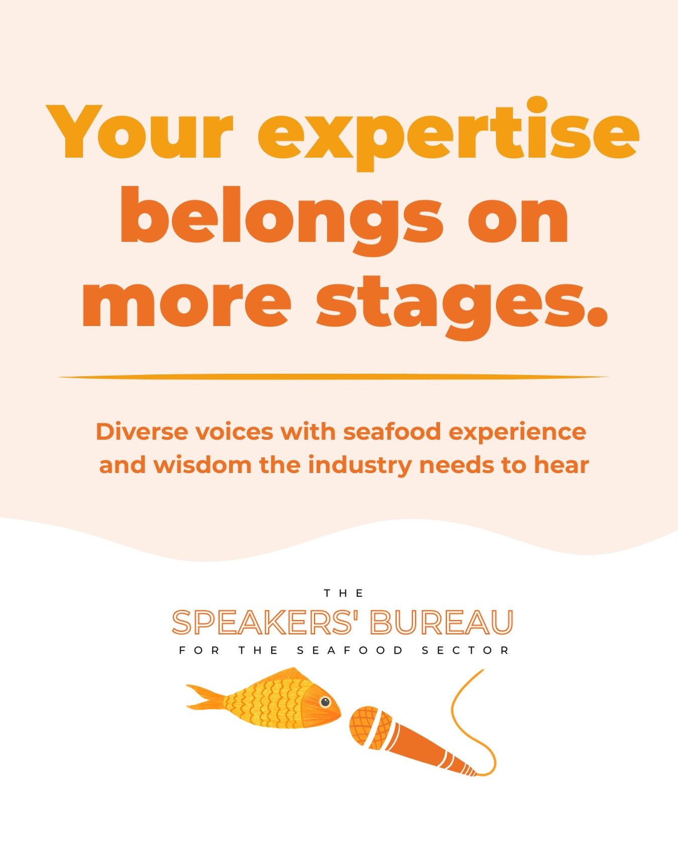 Your expertise belongs on MORE stages. 

Right now, women make up roughly 1/3 of speakers at global seafood events&hellip;which is better than a few years ago, but still NOWHERE near where it should be. 

That gap is wider still for genderqueer peopl
