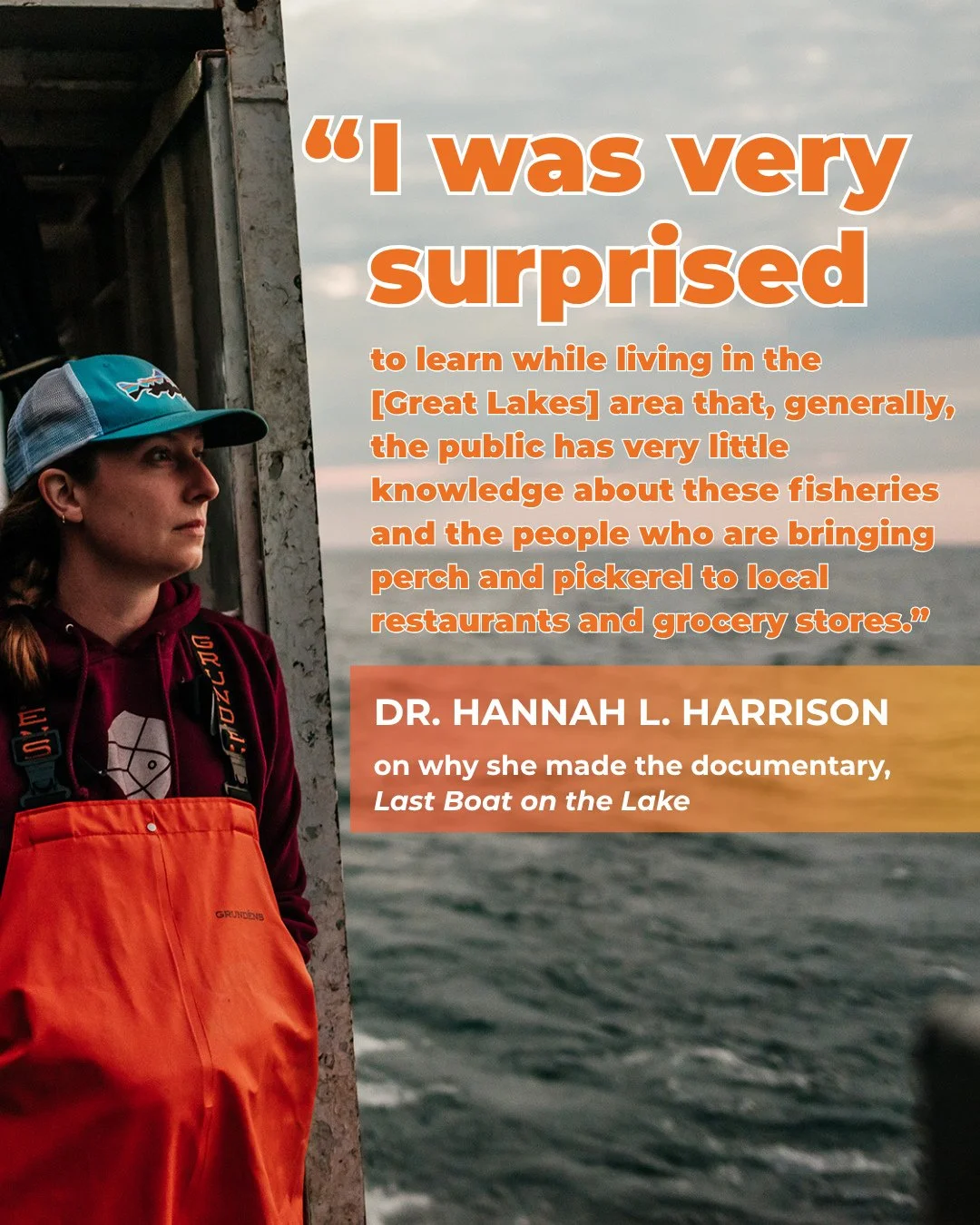 If you want to learn about one of the largest freshwater commercial fisheries, check out 𝙇𝘼𝙎𝙏 𝘽𝙊𝘼𝙏 𝙊𝙉 𝙏𝙃𝙀 𝙇𝘼𝙆𝙀. ⁠
⁠
This fantastic documentary is written, filmed, produced, and directed by Dr. Hannah Harrison and the FishPeoplePlace 