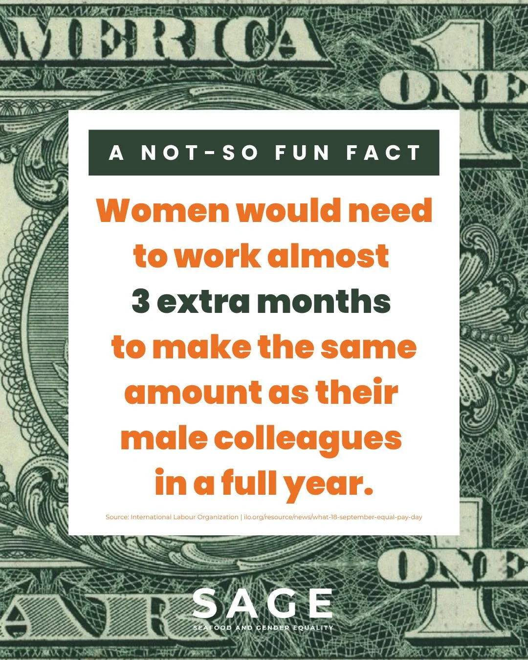 Why is #InternationalEqualPayDay recognized in September? ⚖️ ⁠
⁠
At this point in the year, men will have 𝗔𝗟𝗥𝗘𝗔𝗗𝗬 earned what women will need the rest of the year to make. ⁠
⁠
This problem is called the Gender Pay Gap, a complex global issue t
