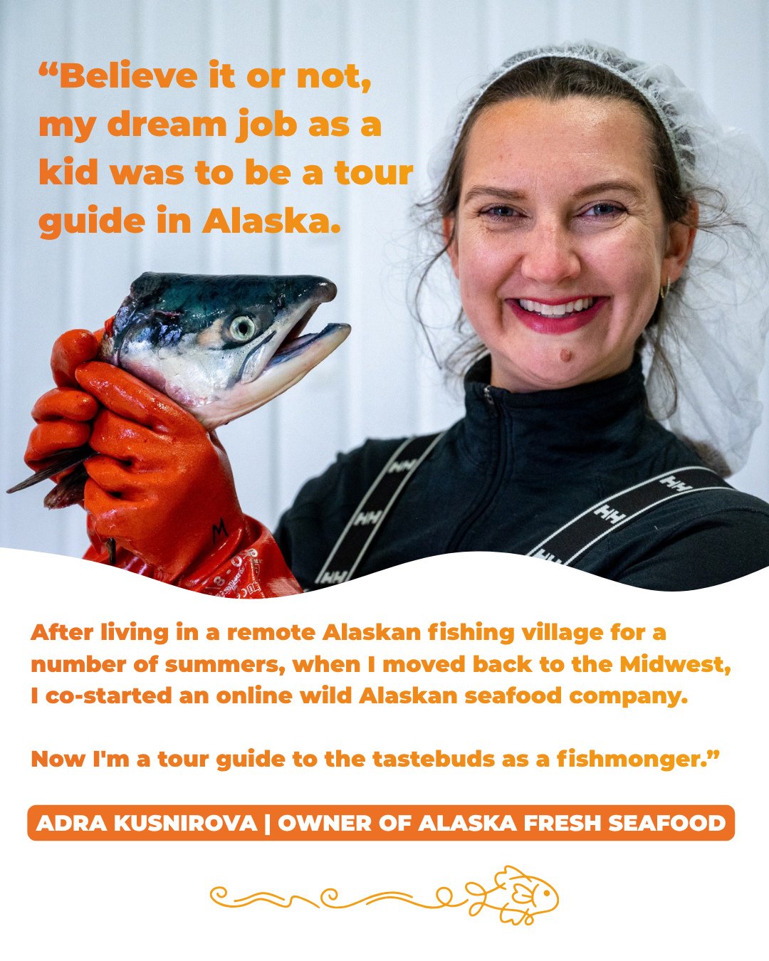 Shout out to Adra Kusnirova, who was just named one of the "Top 20 Women in Hospitality to Watch" in 2026 by the Wisconsin Restaurant Association @wirerestaurant! 🎉⁠
⁠
As co-owner of @alaskafreshseafood, she&rsquo;s representing the only s