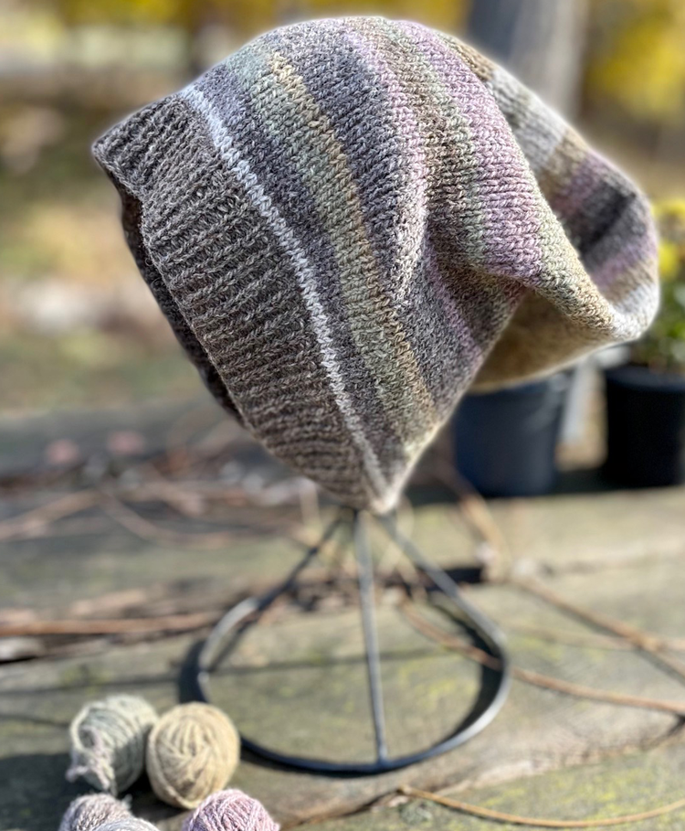 Tidal Stripes Slouch Hat — Tidal Yarns
