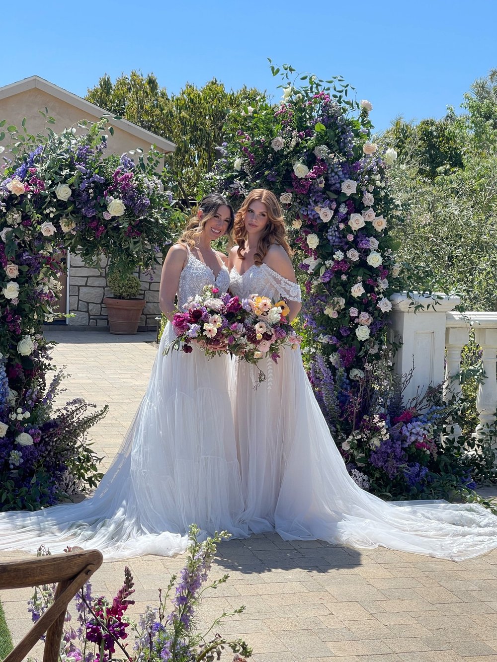 Photoshoot with Hand bouquets locally grown flowers