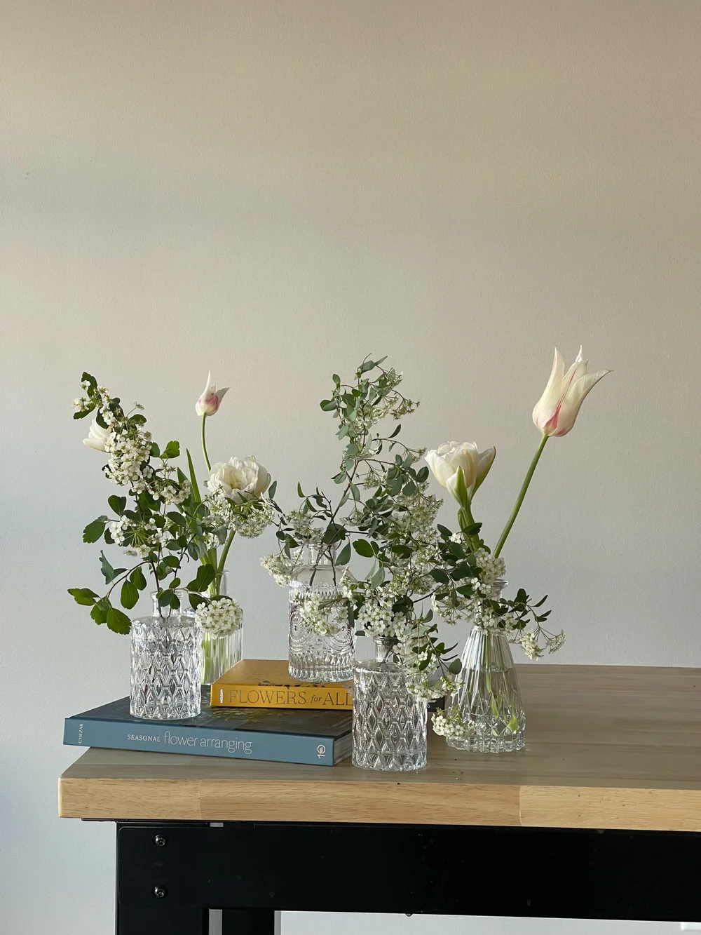 Bud vases centerpieces