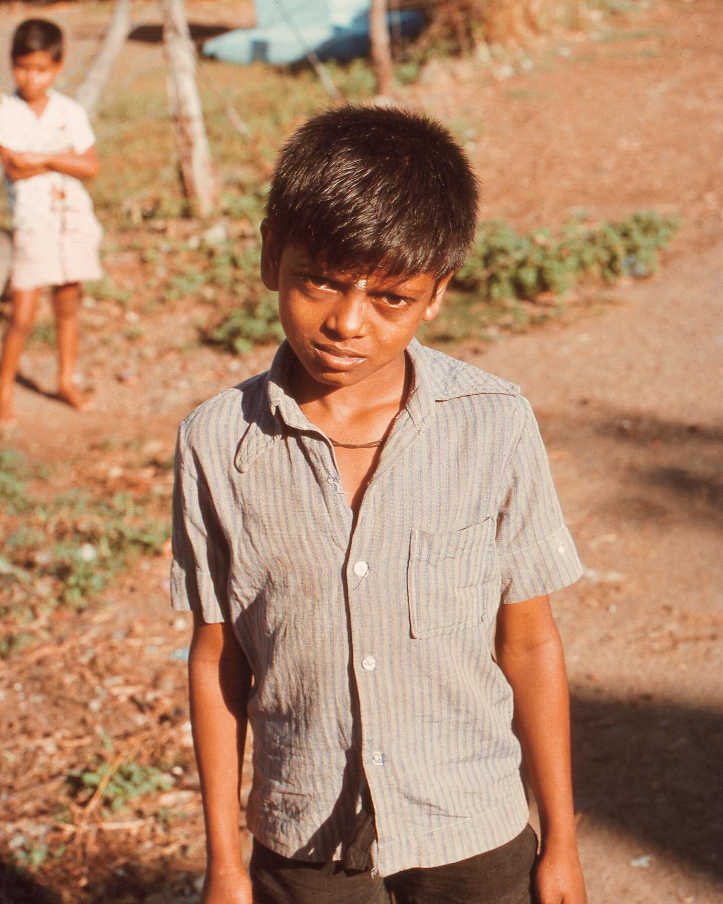 Boy in the village. Ganeshpuri, India, 1976.