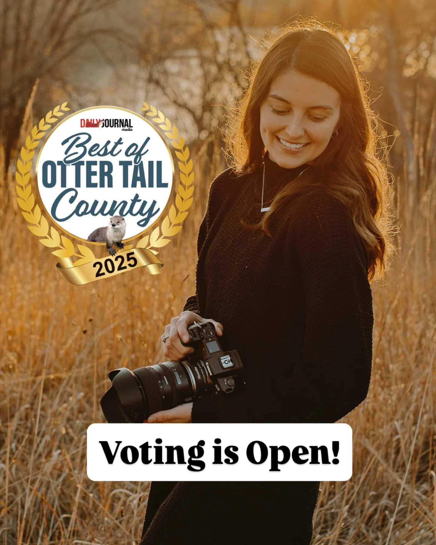 Oh my! I cannot believe I&rsquo;ve been nominated two years in a row for Best Photography Business in Otter Tail County

I am so grateful to call OTC home and cannot believe I get to work with the BEST people 🤍 I didn&rsquo;t know what to expect whe