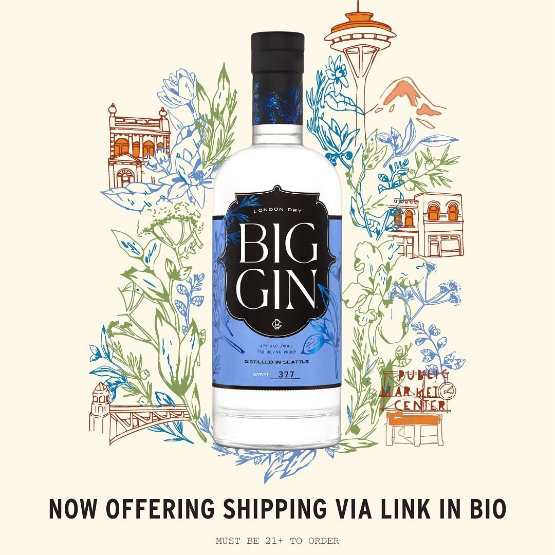 It&rsquo;s official &ndash; you&rsquo;re now able to order our flagship Big Gin from the comfort of your home. Visit the link in our bio for details and you&rsquo;ll be on your way to making a delicious martini in no time.🍸