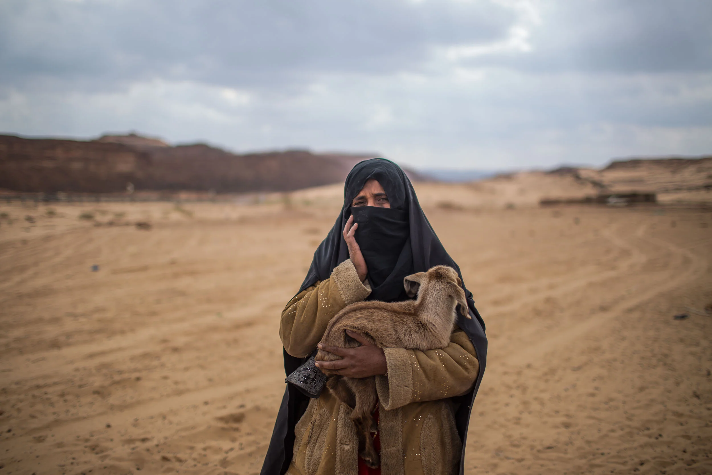 This is the wife of a bedouin poppy grower. Dozens of poppy fields are nestled into the mountains surrounding St. Catherine's Monastery, now one of the only sources of income left for bedouins.