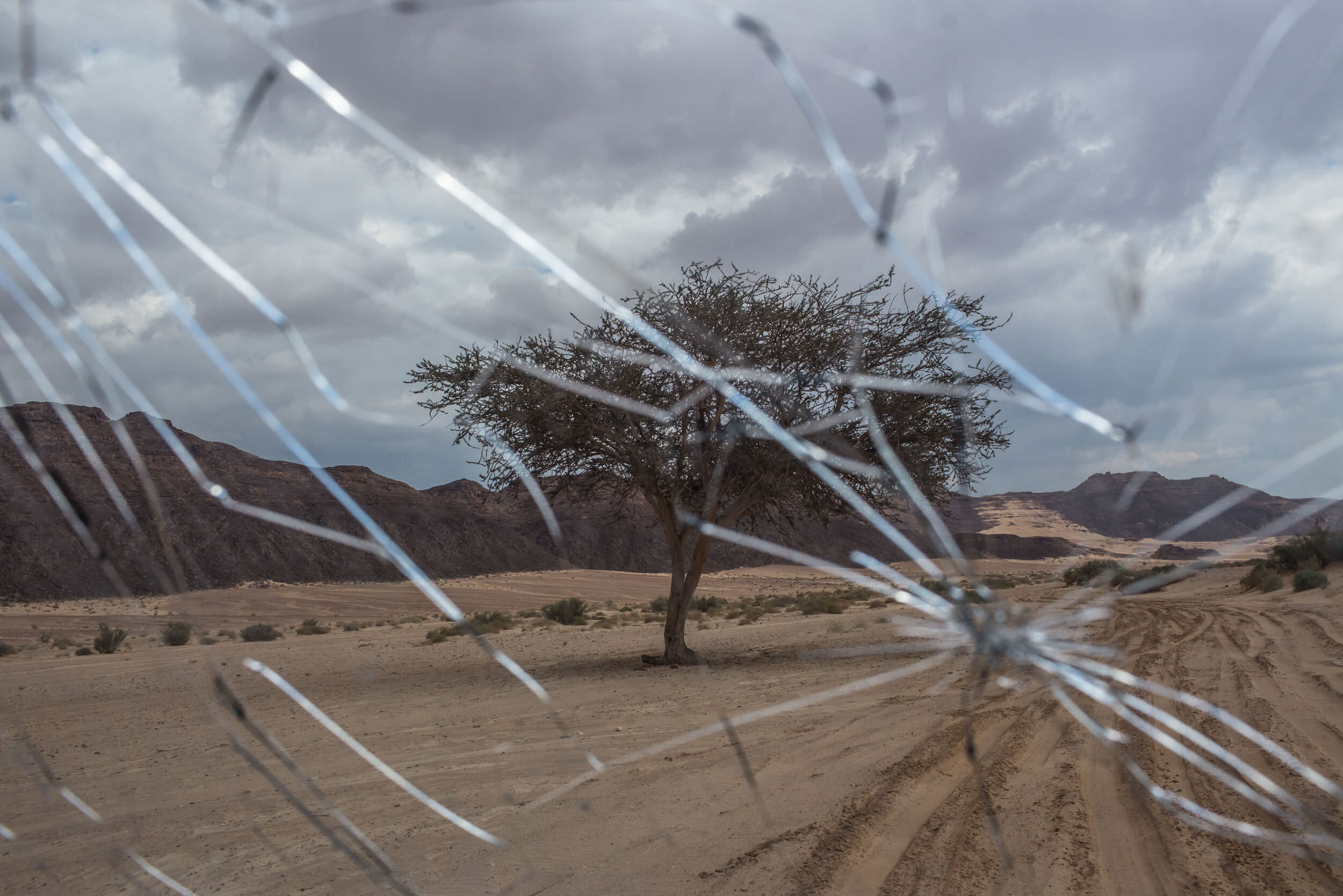 “It’s too expensive to get the windshield replaced,” Abu Saleh said “If I have any extra money I need to keep it aside for truck maintenance. I can’t risk my only mode of transportation breaking down.”