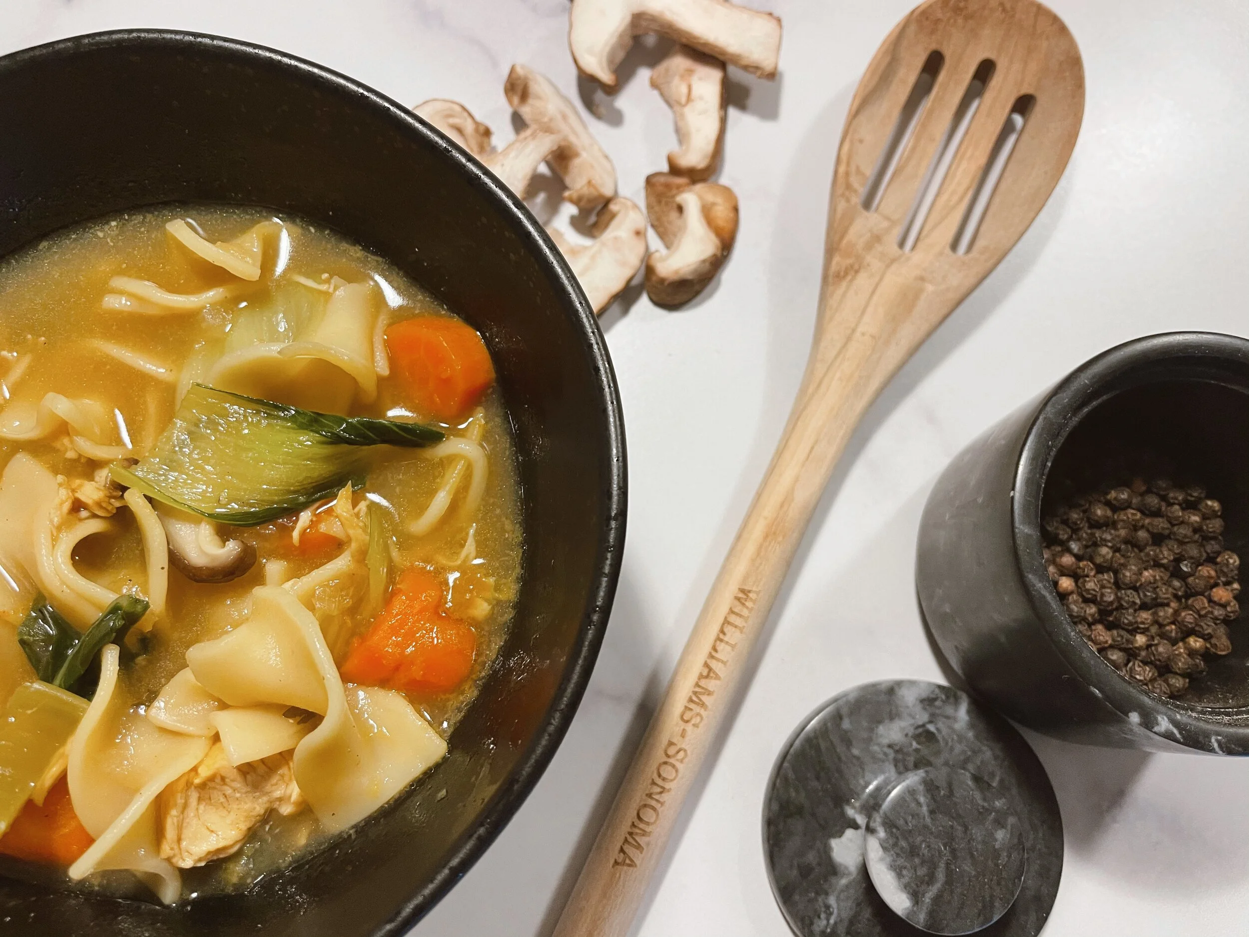 Spiced Chicken noodle soup
