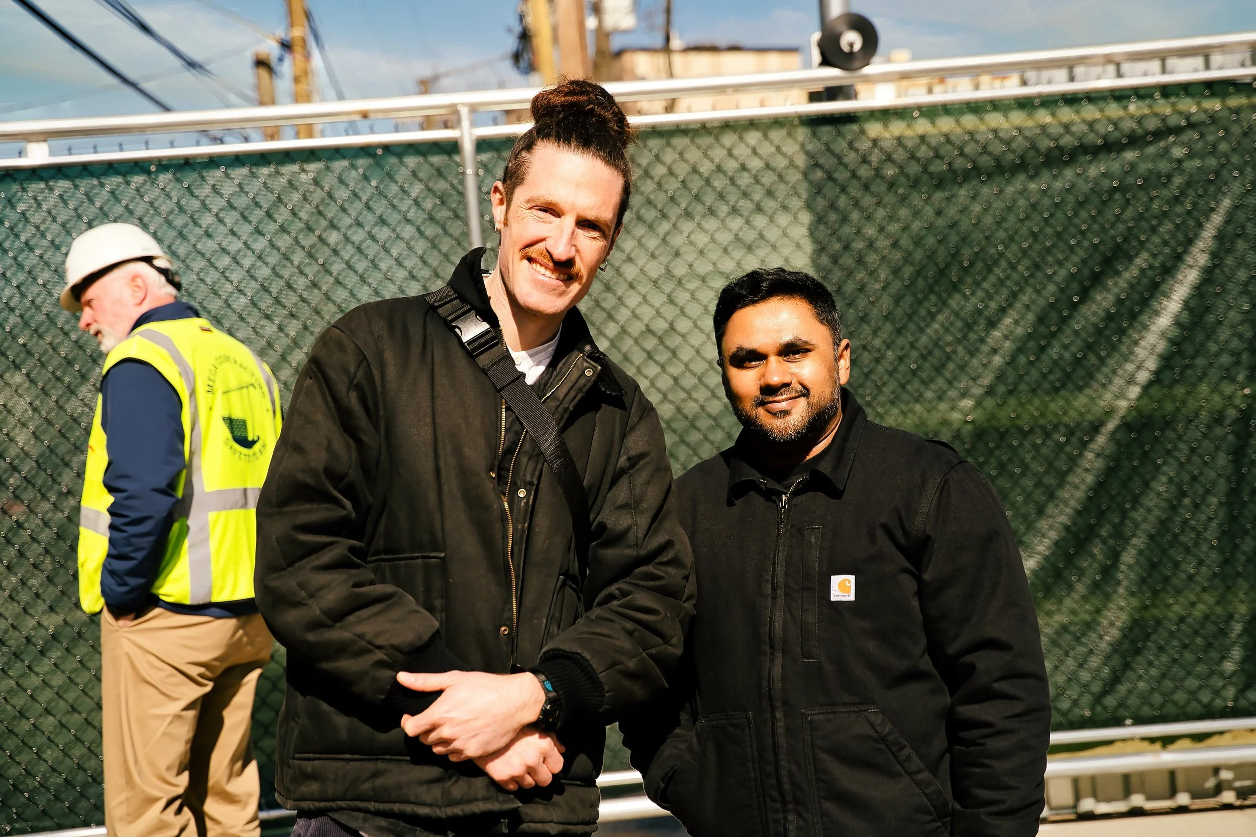 Andy &amp; Shakibul Celebrate Grace's Place Topping Out