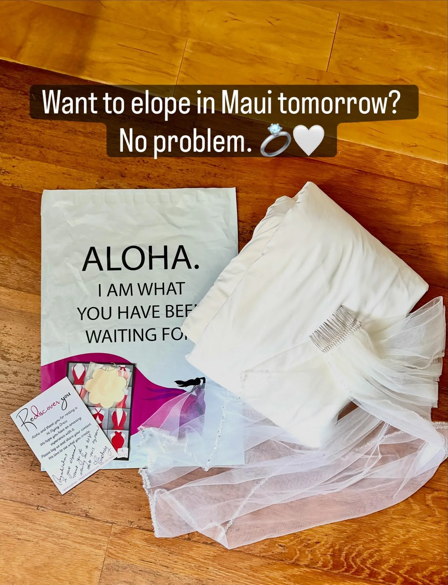 Sometimes love doesn&rsquo;t wait. ✨
They reached out and said, &ldquo;We want to get married tomorrow. Can you help?&rdquo;

And the answer was simple, absolutely.
Dress &amp; veil ready.
Hair and makeup booked.
Photographer confirmed.

Last-minute 