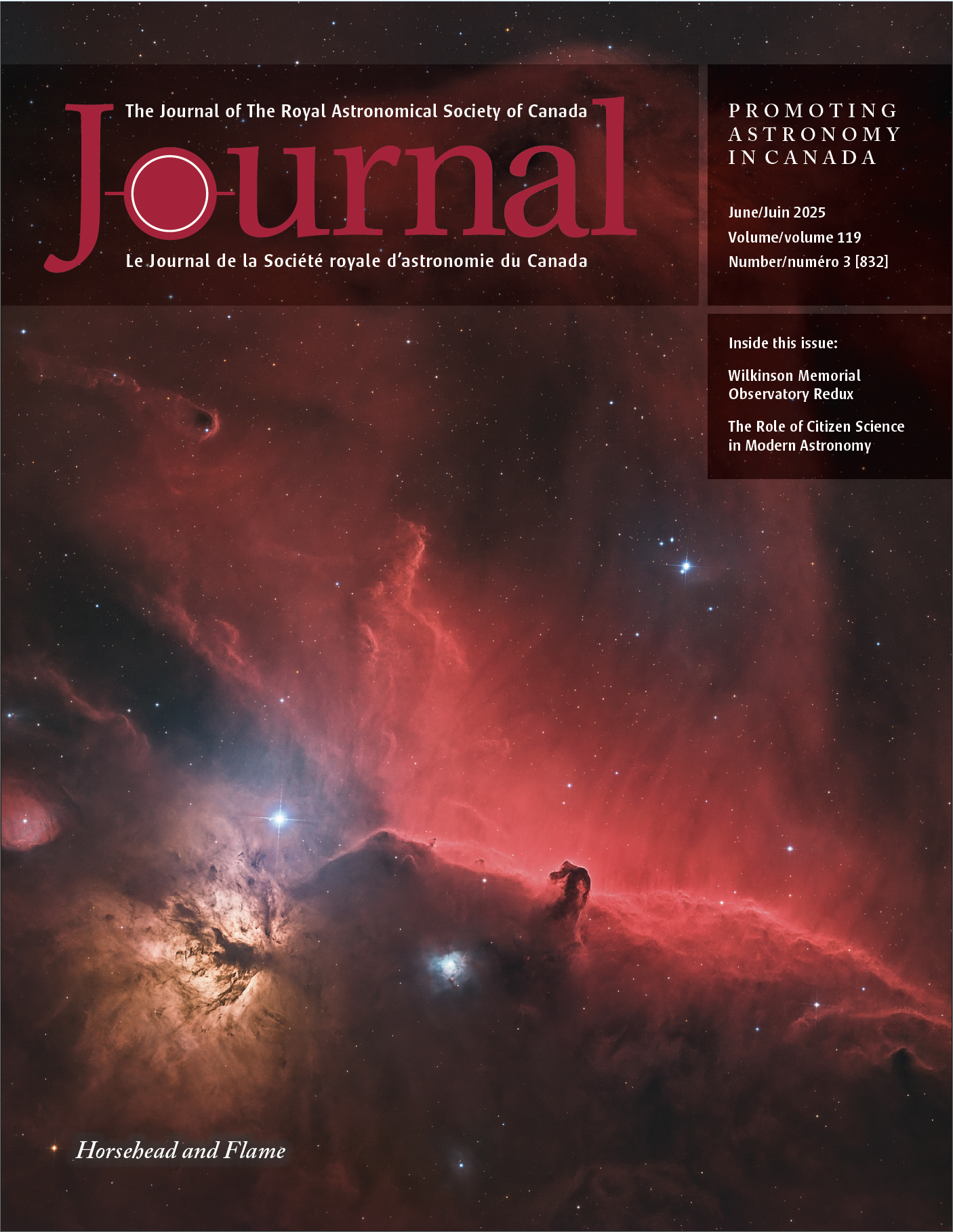 Cover Photo Feature: Horsehead & Flame Nebula on the RASC Journal