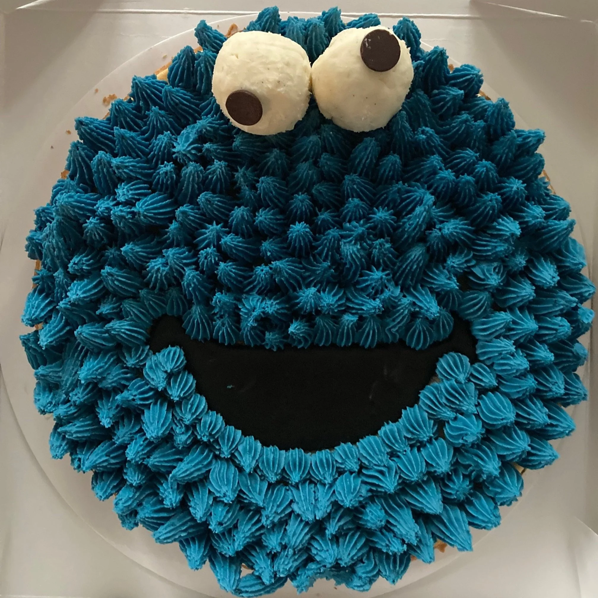 Bakes By Izzy's Cookie Monster Cake.