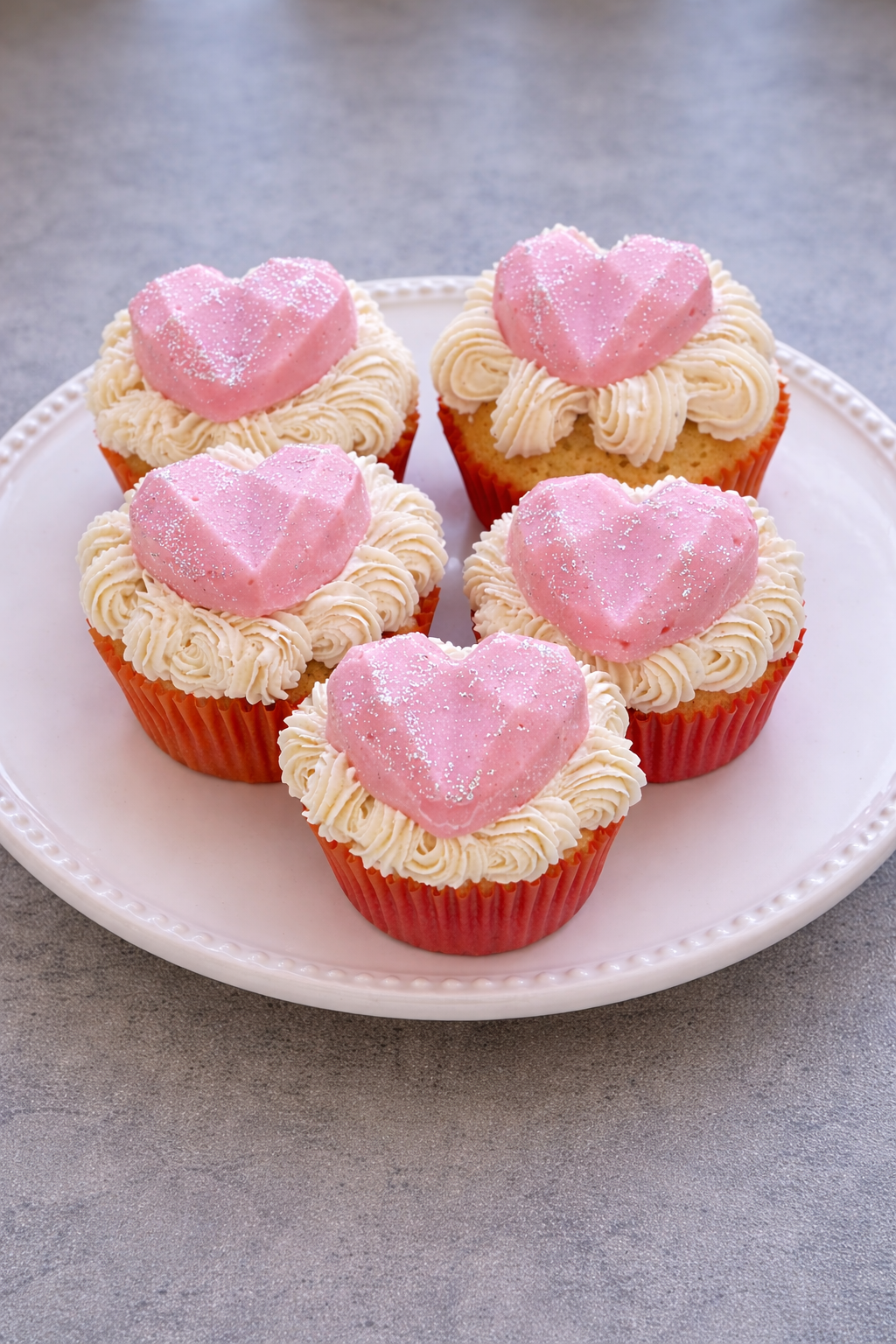 Heart Cupcakes
