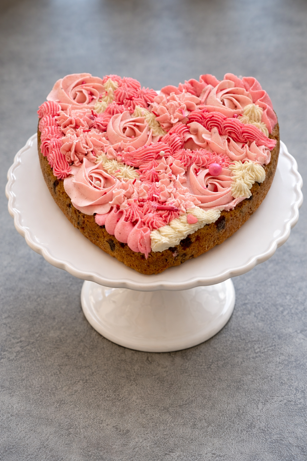 Heart Cookie Cake