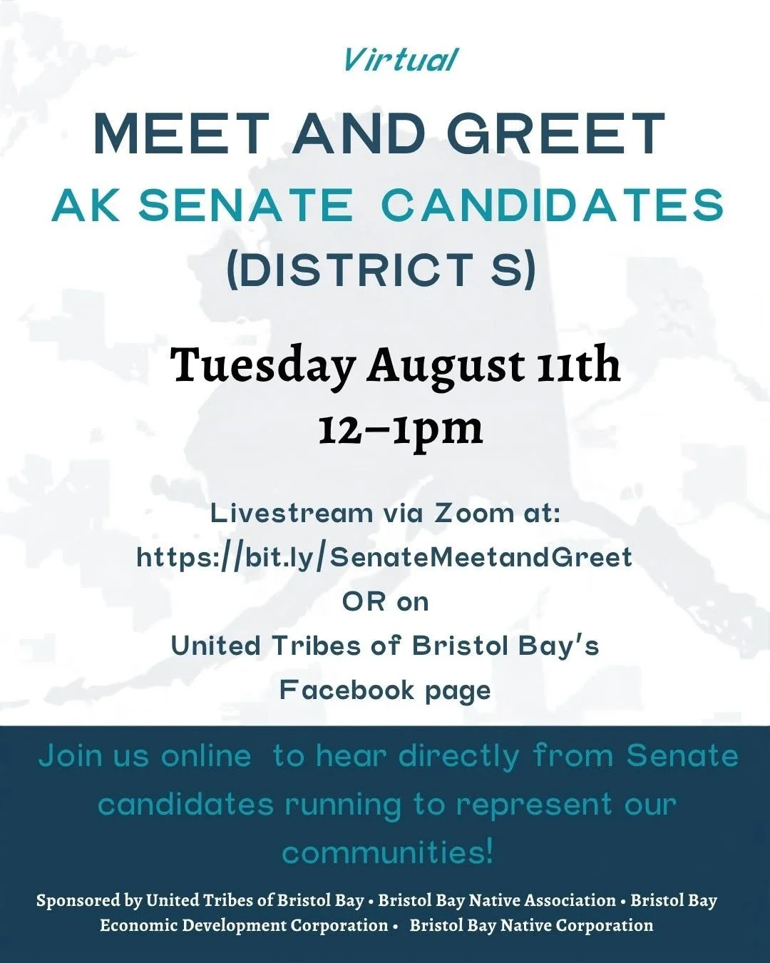 Virtual Senate District S Candidate Meet &amp; Greet
