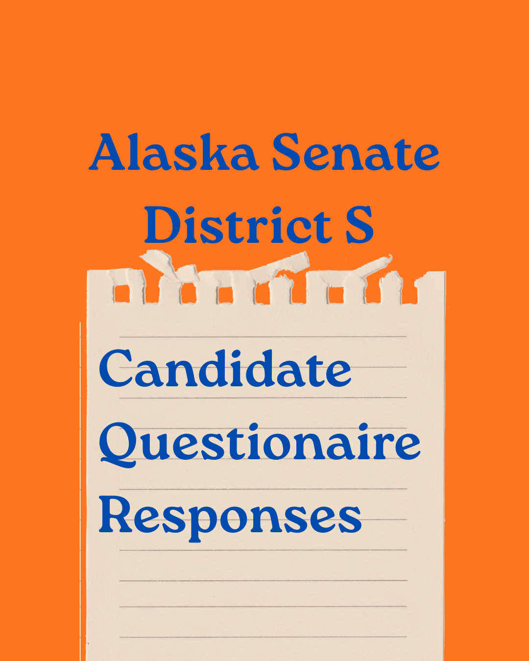 Senate District S Candidate Questionnaire Responses