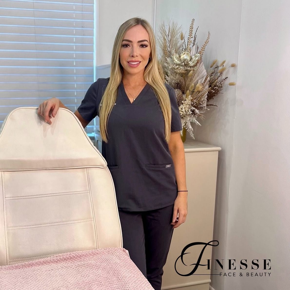 At the forefront of Finesse Face and Beauty, Nurse Karoline performs all procedures with unwavering precision and a steadfast dedication to patient safety. Leveraging her extensive training and years of expertise, Karoline conducts comprehensive full