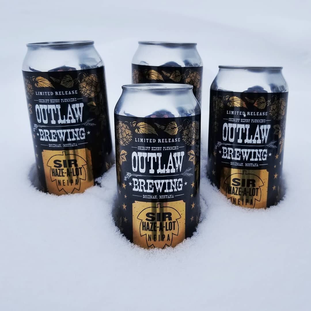 This Just In! Sir Haza-A-Lot NEIPA. A VERY limited release from @outlawbrewing_beer 

#craftbeer #bozeman #montanacraftbeer