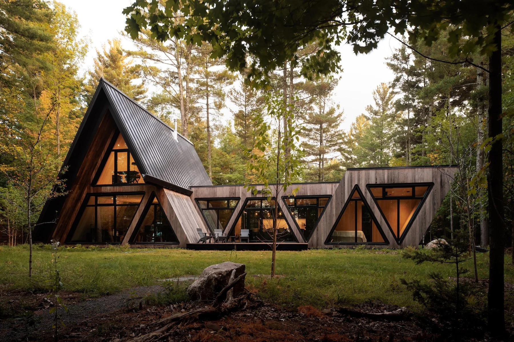 A Contemporary A-Frame Rooted in Place