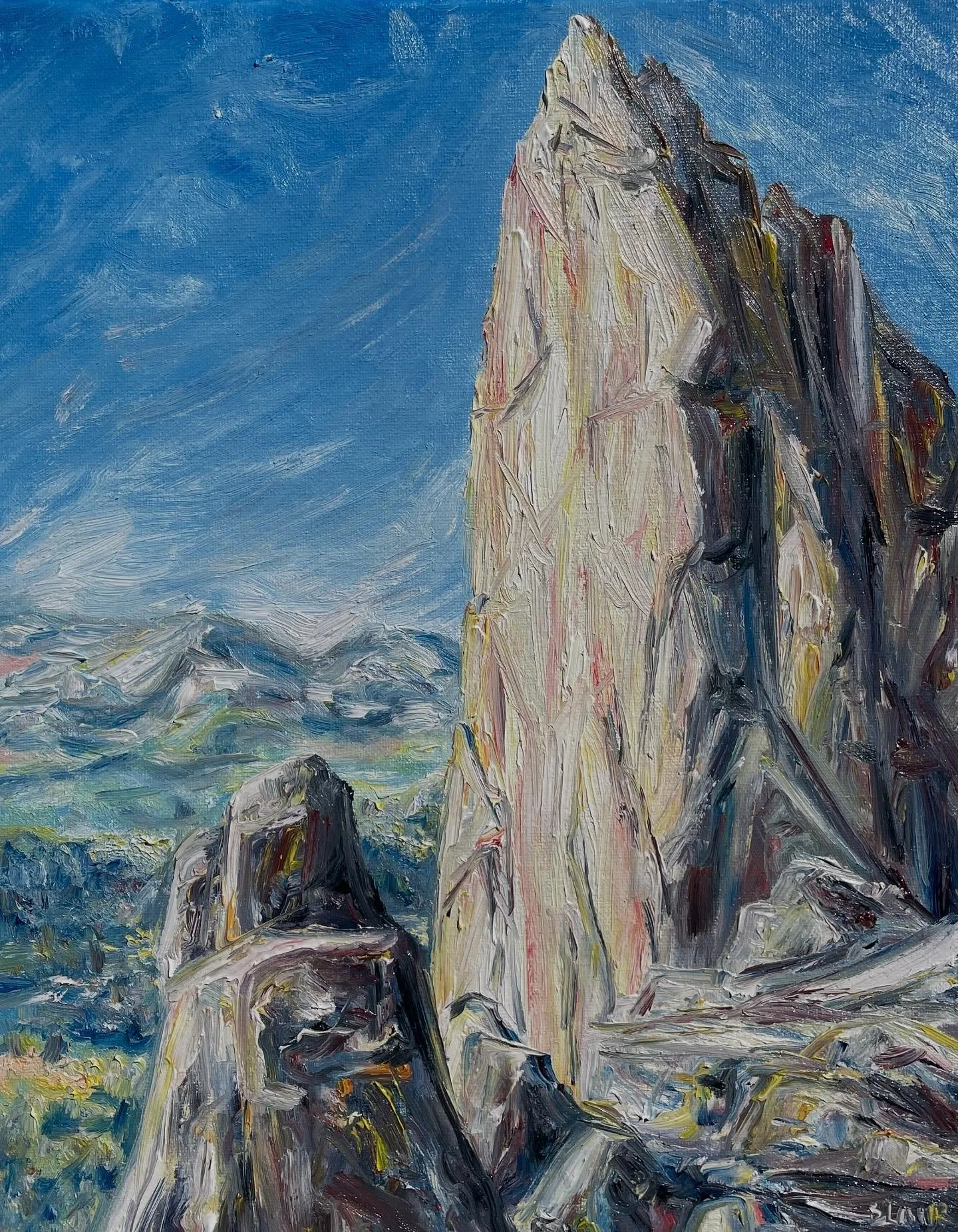 Luther Spires, 11x14 inches, oil on canvas, 9-23-2025, #266/365

📍Highway 89, Christmas Tree Valley / Meyers (South Lake Tahoe)