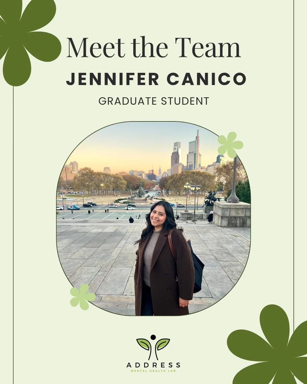 Meet Jennifer, a third-year clinical psychology PhD student in our lab. She is a first-generation Mexican-American and Latina scholar from Central Los Angeles, with family roots in Ciudad de M&eacute;xico. Driven by her passion for improving the qual