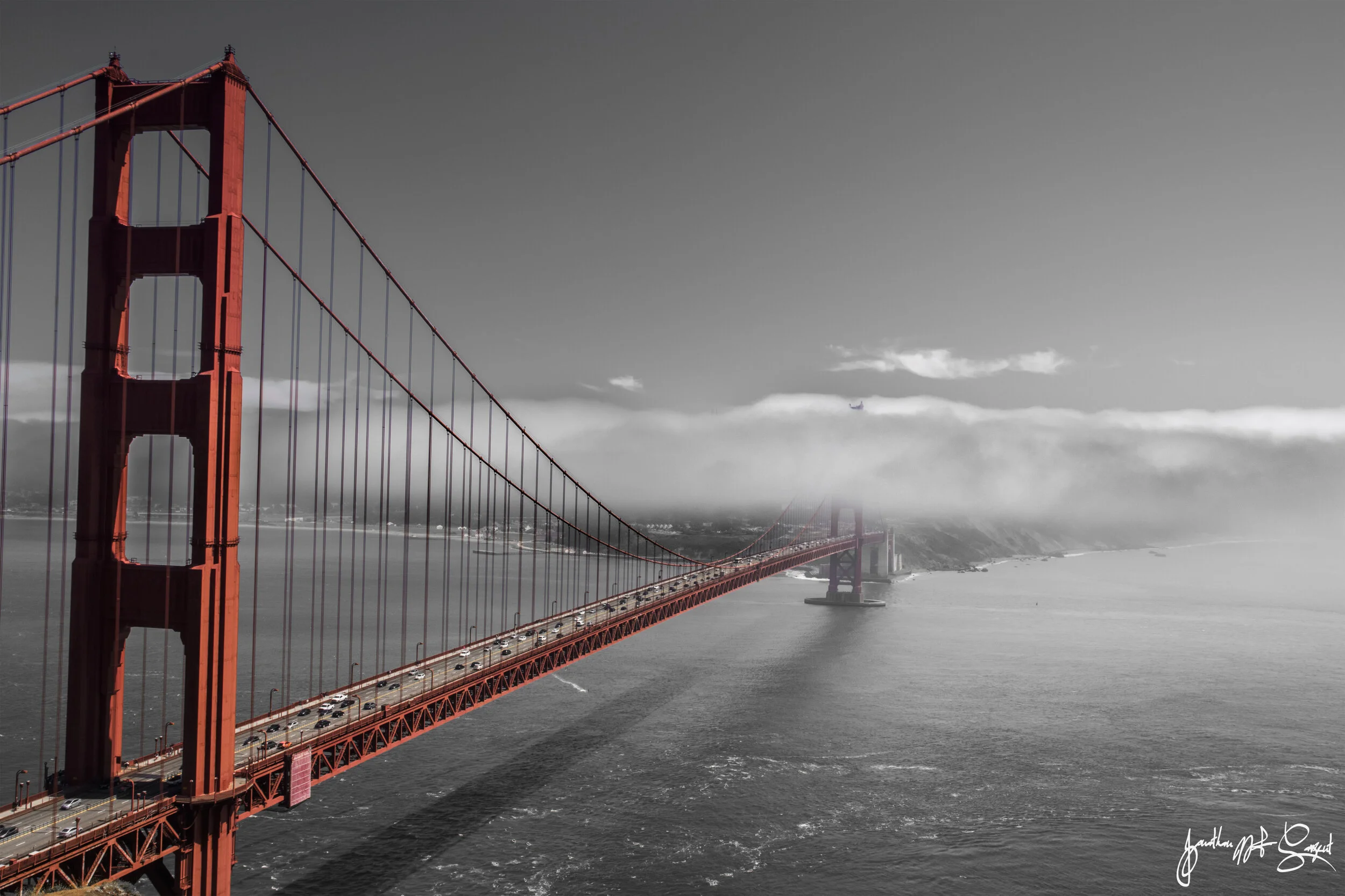 Bridge fog bw red 19.7 x 13 print.jpg