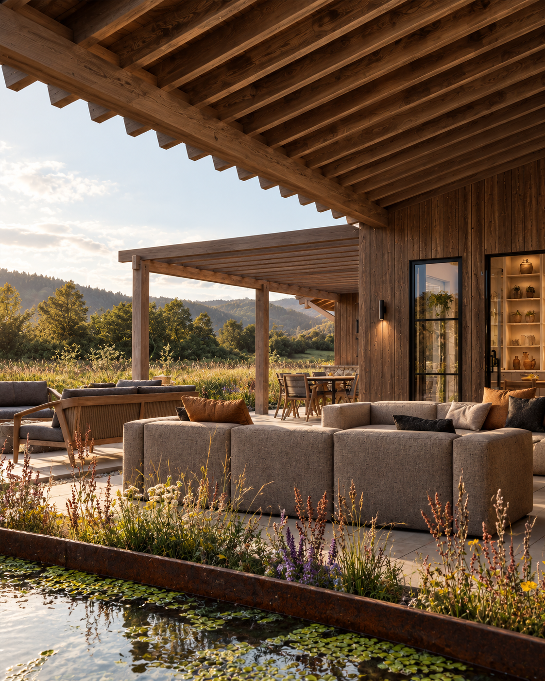 Golden Hour Rustic Patio Retreat.png