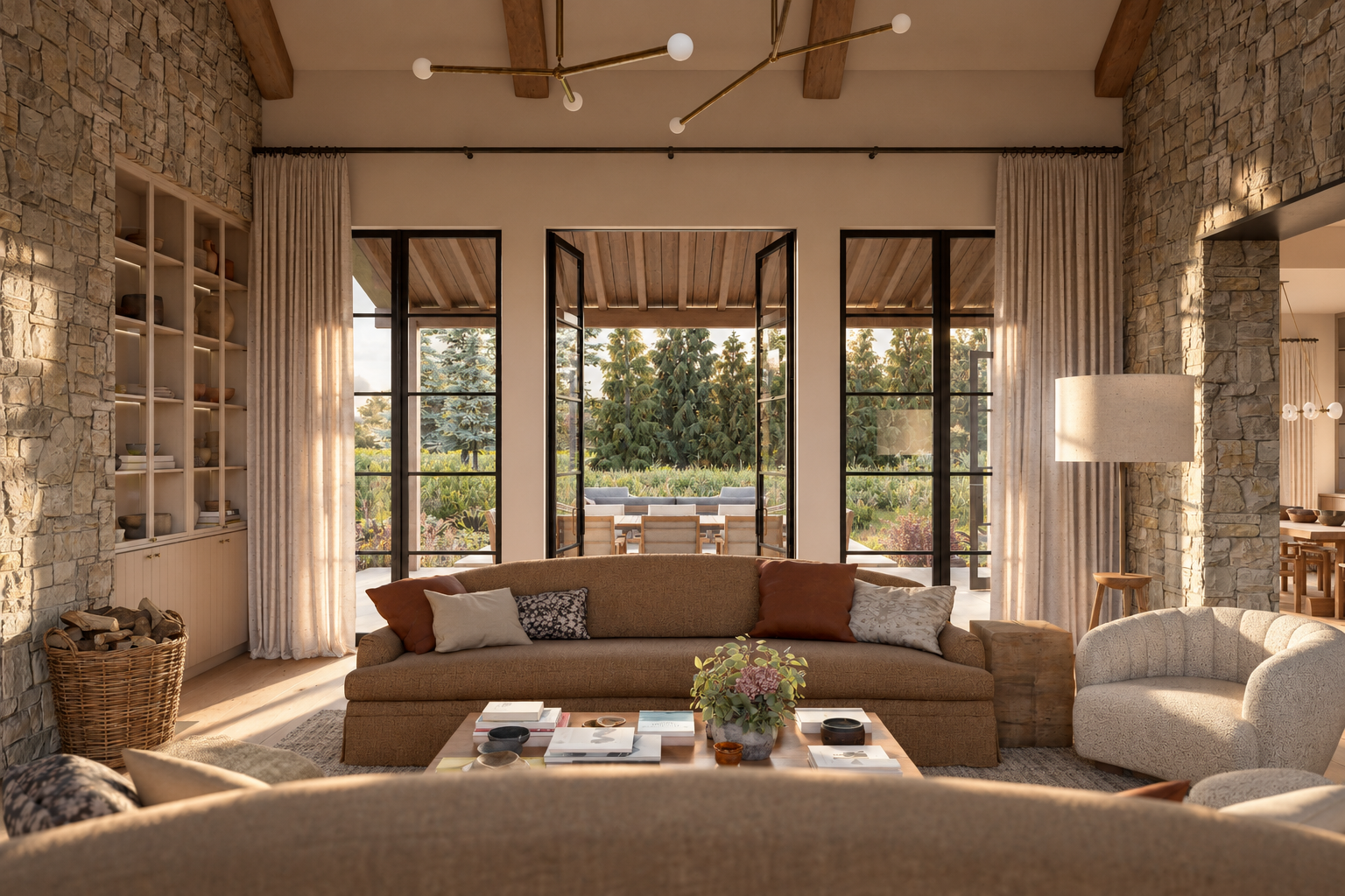 Sunlit Rustic Living Room Retreat.png